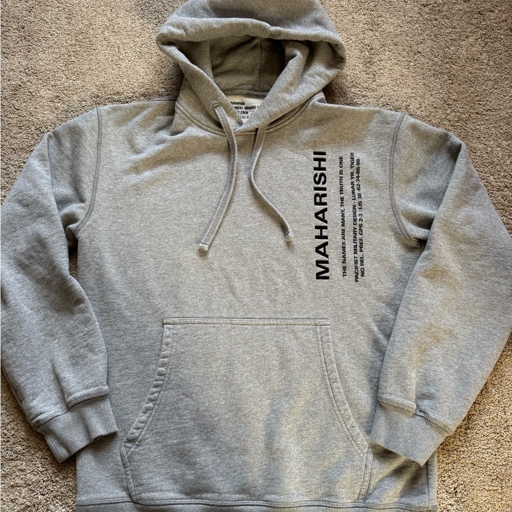 #186 (RARE) Maharishi cotton sweatshirt Miltype
men's gray color.